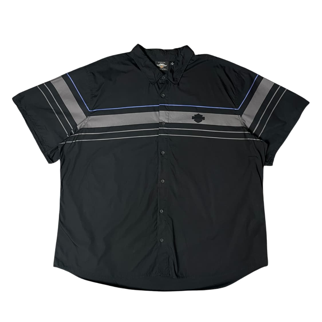 할리데이비슨 블랙 블루라인 포인트 반팔 셔츠 5XL 상품이미지1