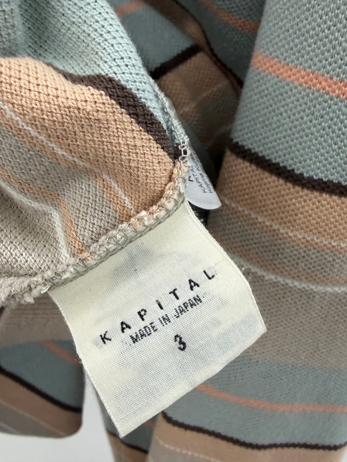 캐피탈 멀티 보더 카노코 랭글 갈라 레트로 폴로티3 상품이미지2