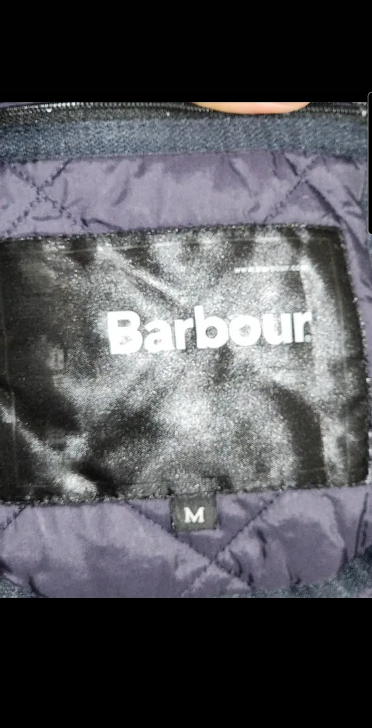 (XL) 바버 퀼팅자켓 네이비 누빔점퍼 코듀로이 카라넥  상품이미지4