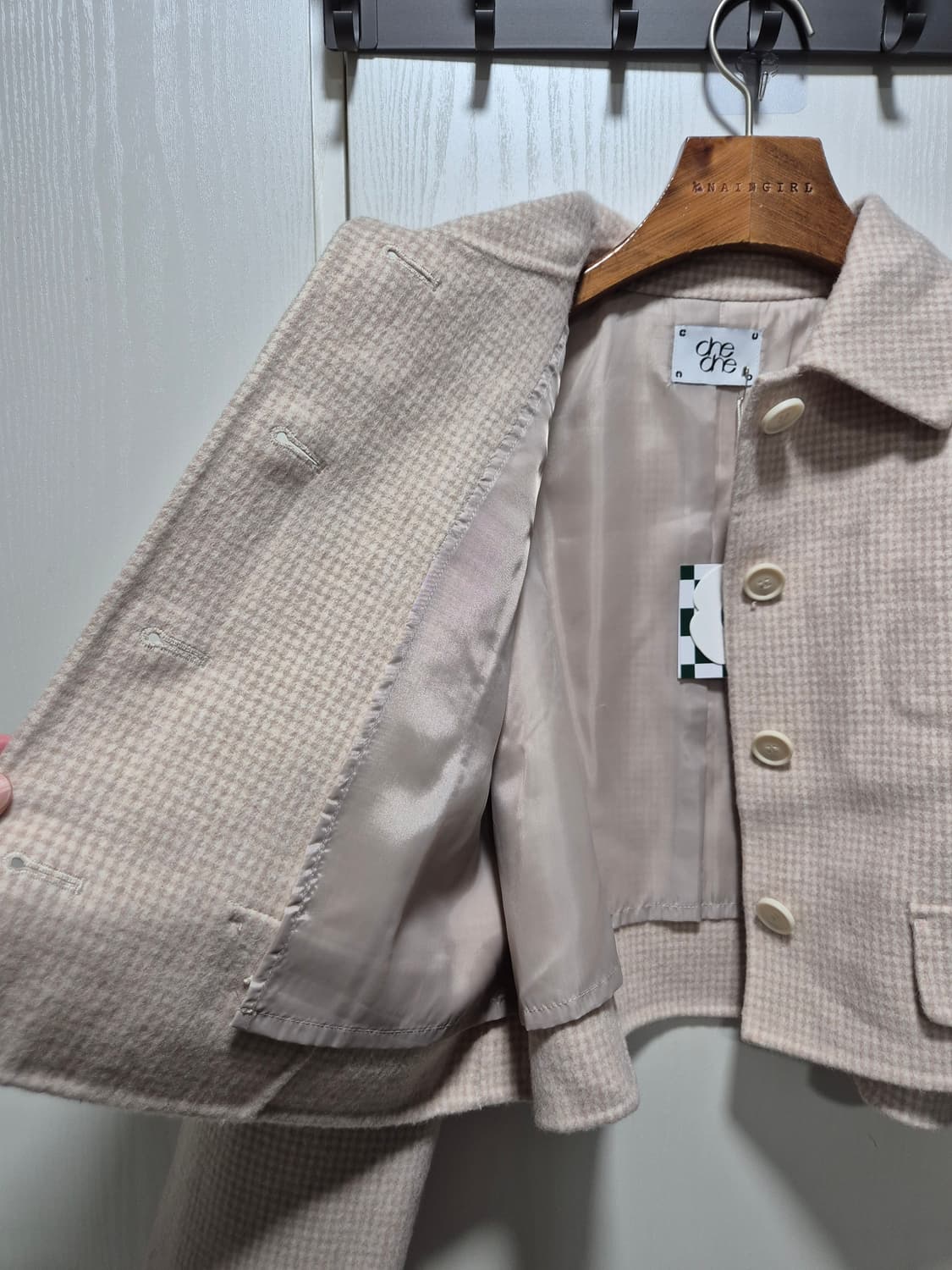 (세일)(새상품)CHE크롭 울 자켓 .새상품 상품이미지6