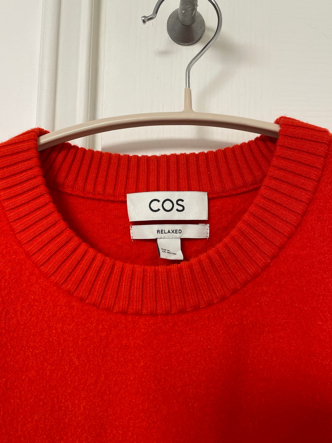 코스(COS) 보일드 울 크루넥 점퍼 브라이트 오렌지 XL 상품이미지4