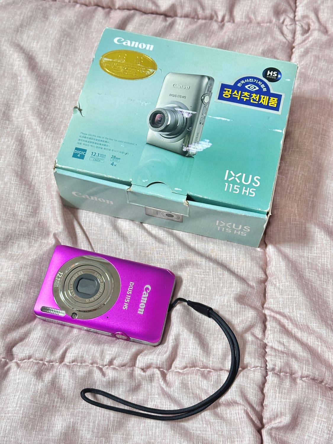 Canon ixus 115 hs 캐논 익서스 핑크 디카 상품이미지1