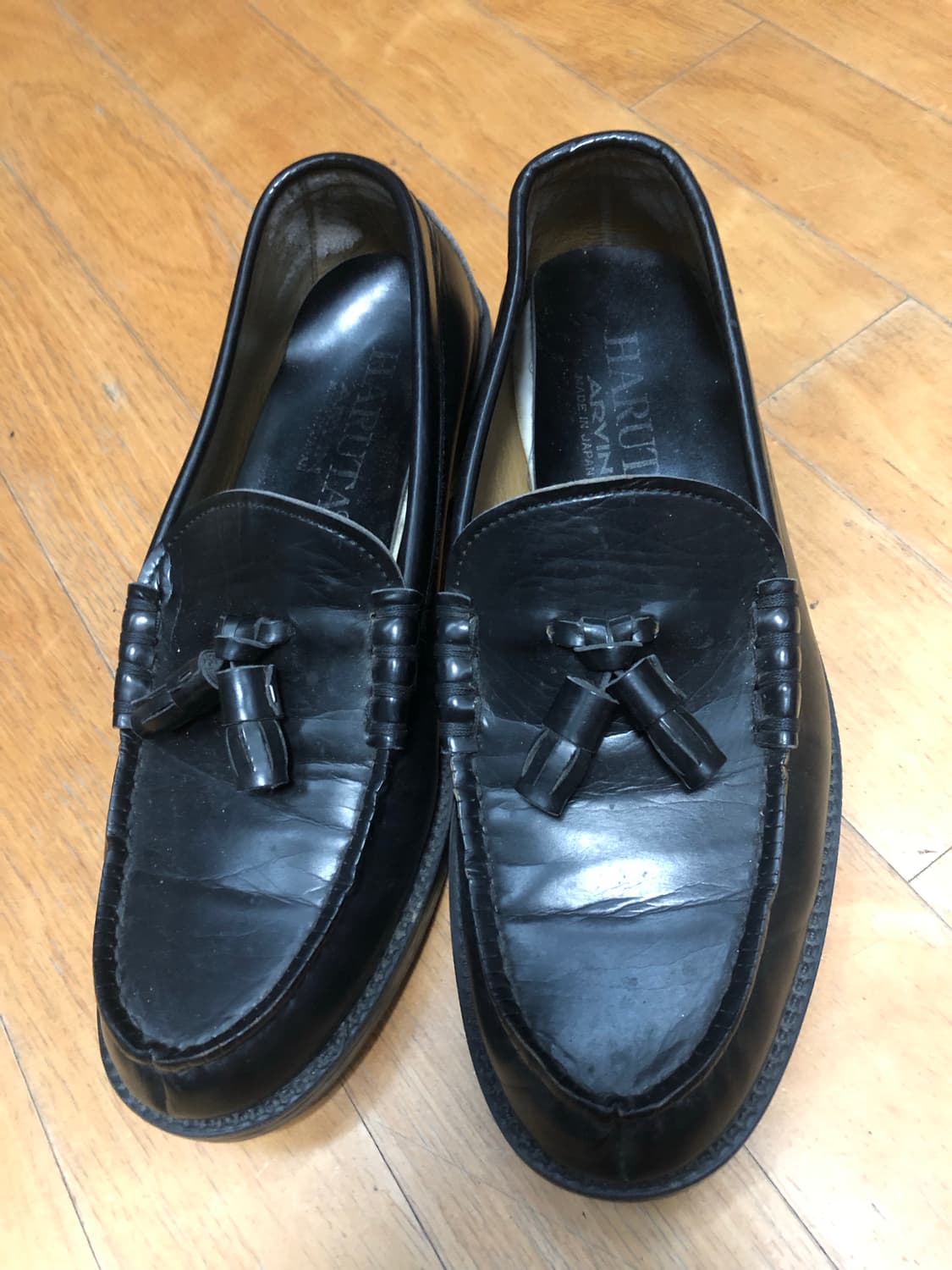 하루타 HARUTA 블랙 태슬 로퍼 260 상품이미지2