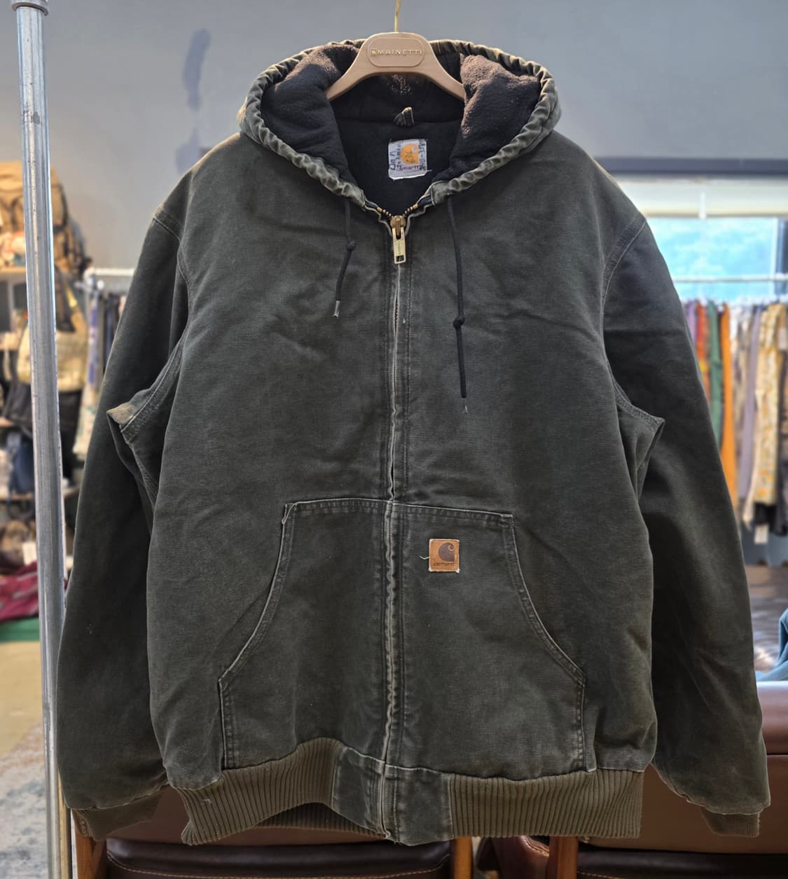 00s 칼하트 J130 모스그린 액티브자켓 2XL 상품이미지1