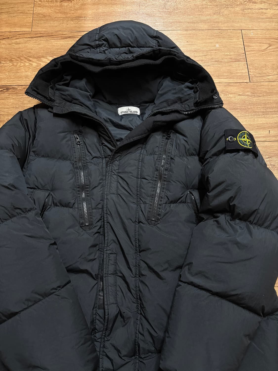 스톤아일랜드 크링클랩스 21fw 패딩 블랙 L 상품이미지3