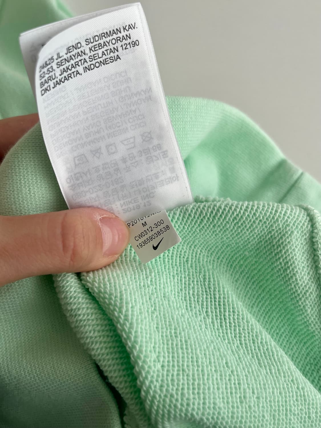 M) 나이키 맨투맨 티셔츠 민트 상품이미지7