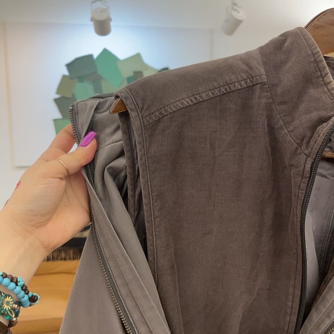 라코스테 올드스쿨 리버시블 조끼베스트 세트 워크자켓 C06572 상품이미지6