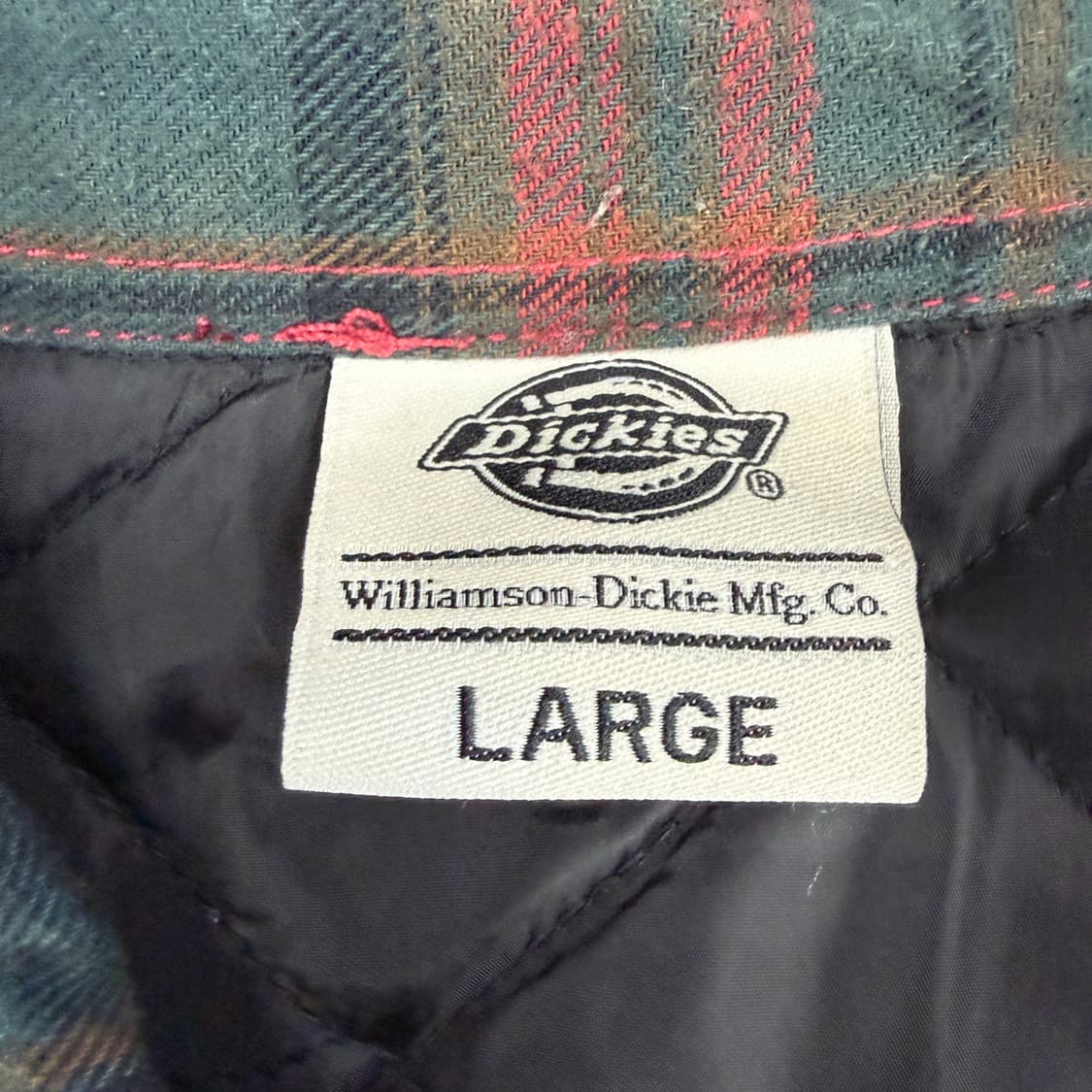 (L)디키즈 Dickies 체크 누빔 셔츠 상품이미지2