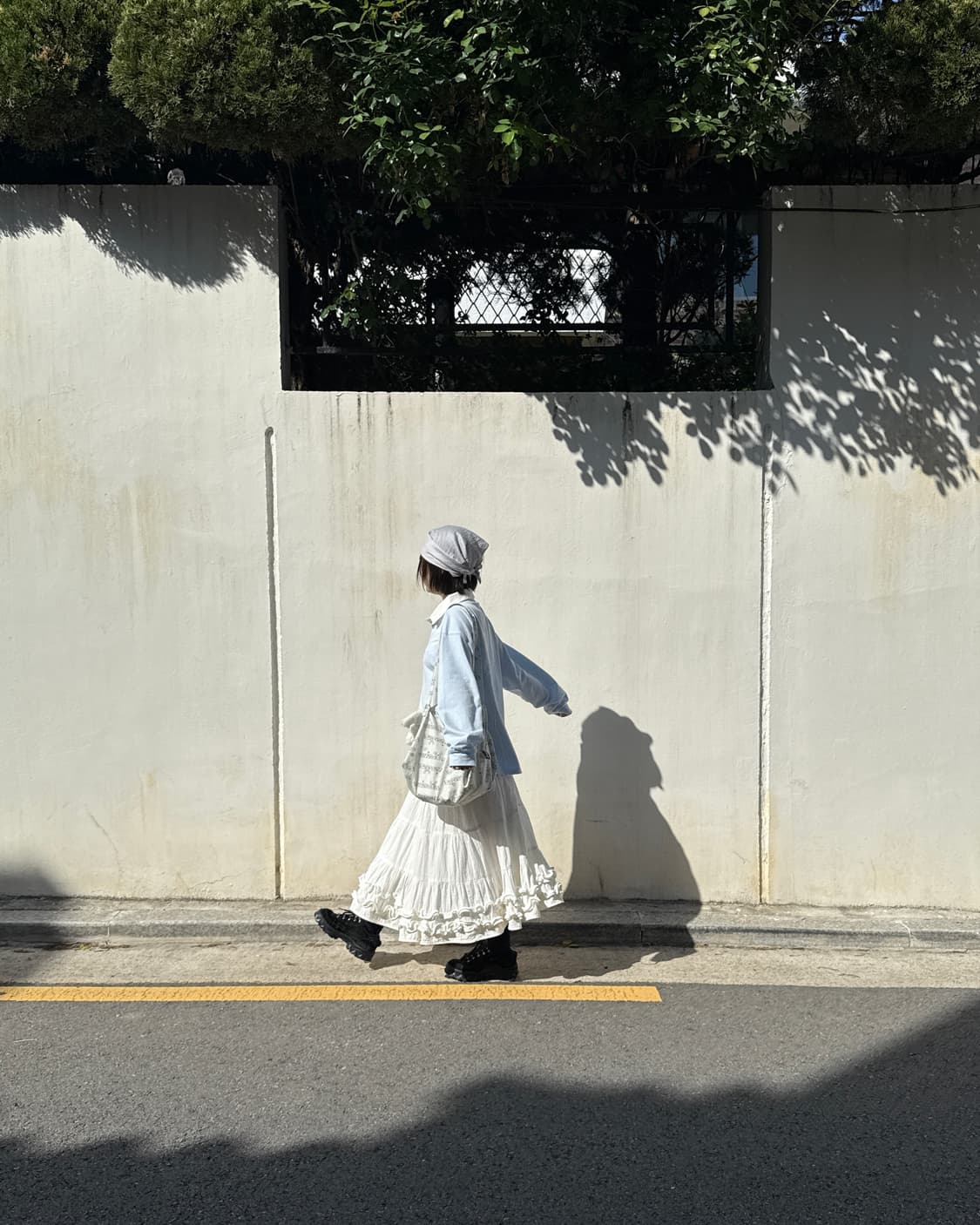 Middle frill skirt - white 상품이미지3