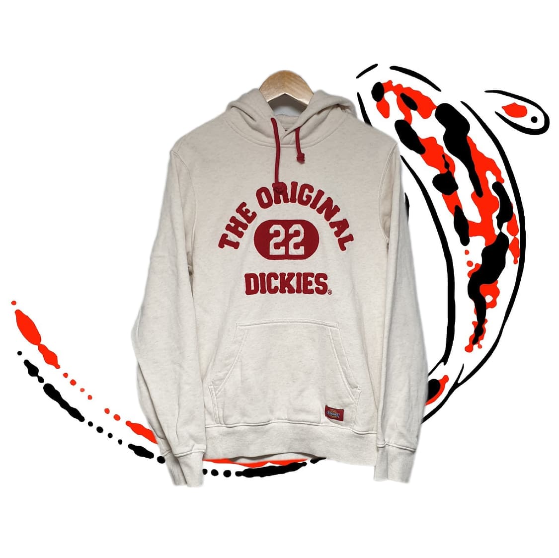 [M] 디키즈 오트밀 후드티 상품이미지1