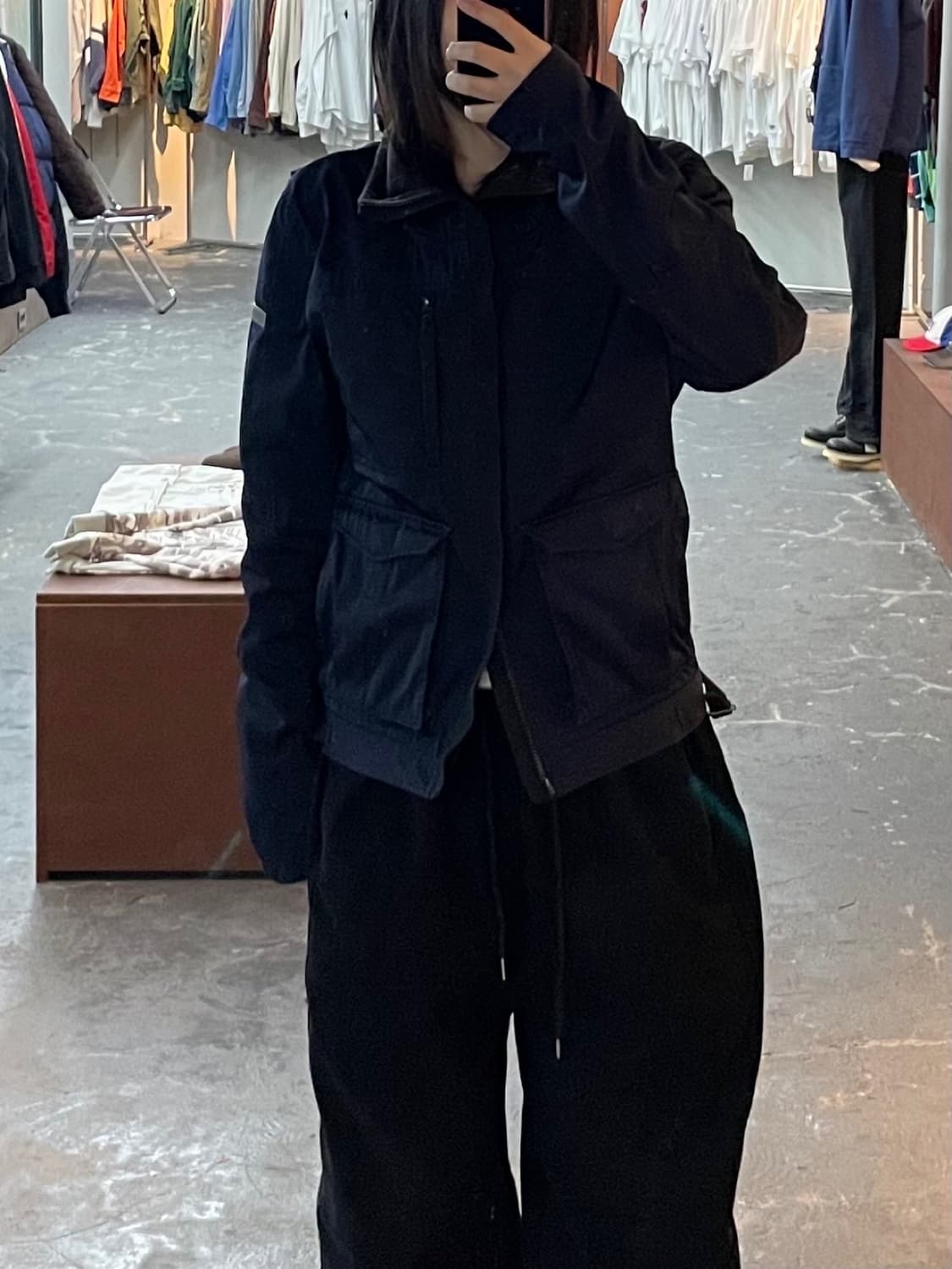 아르마니 익스체인지 네이비 하이넥 자켓 H1368 상품이미지1