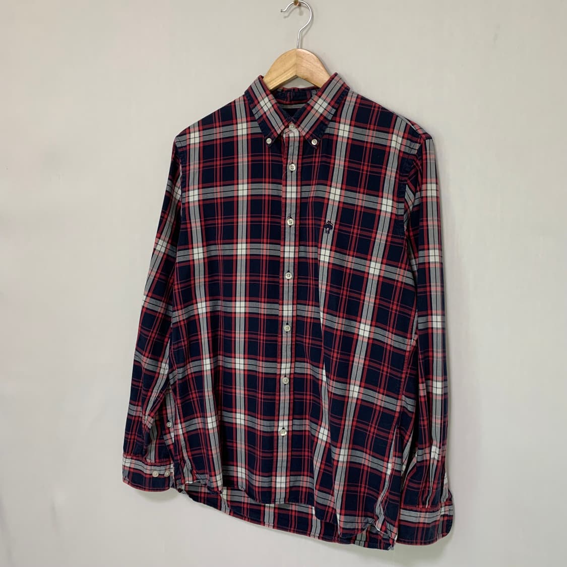 브룩스브라더스 체크 셔츠 남방 M 00s 빈티지 남녀공용 상품이미지2