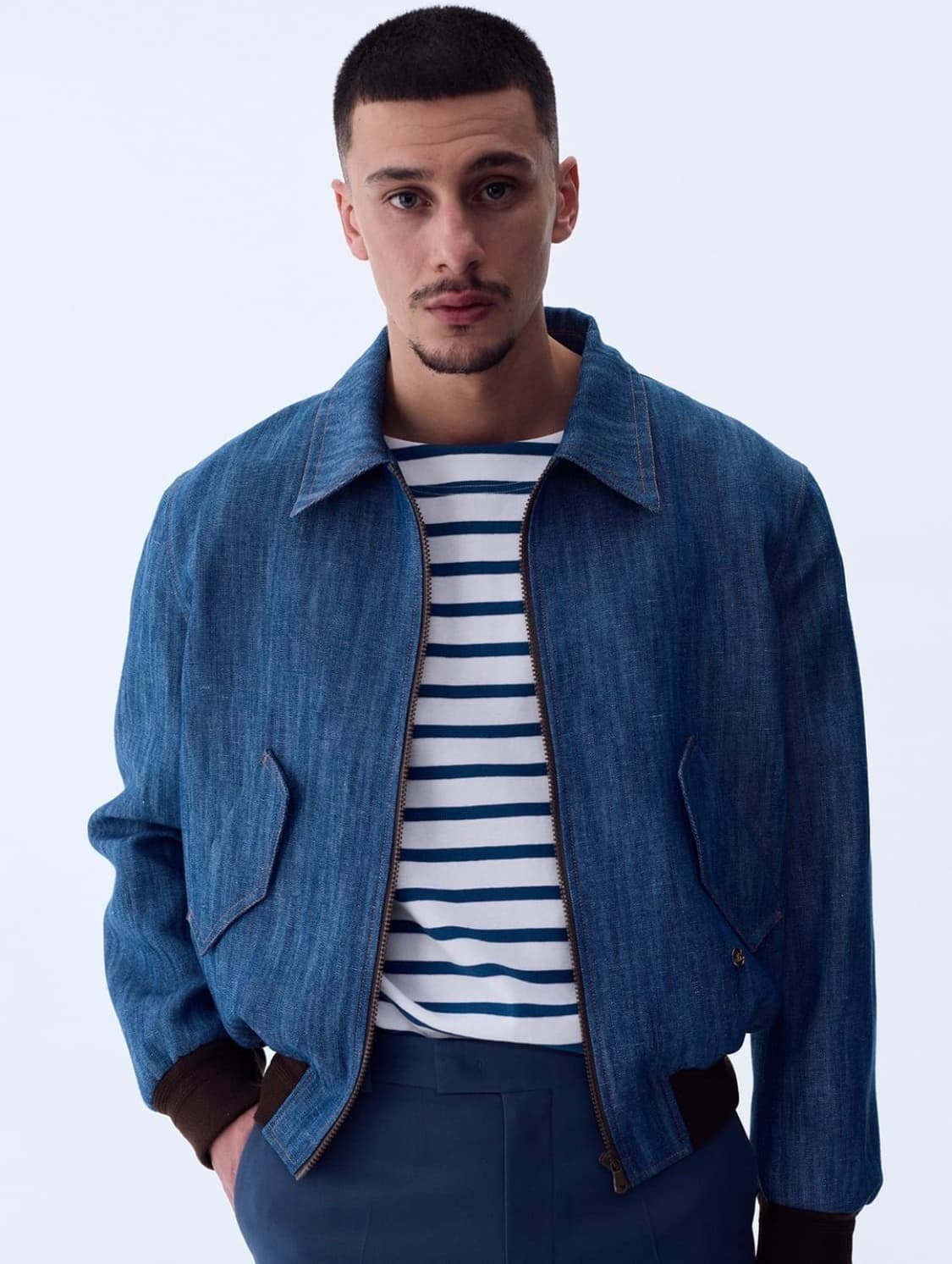 [L]렉토 바스티아 데님 자켓 블루종 상품이미지2