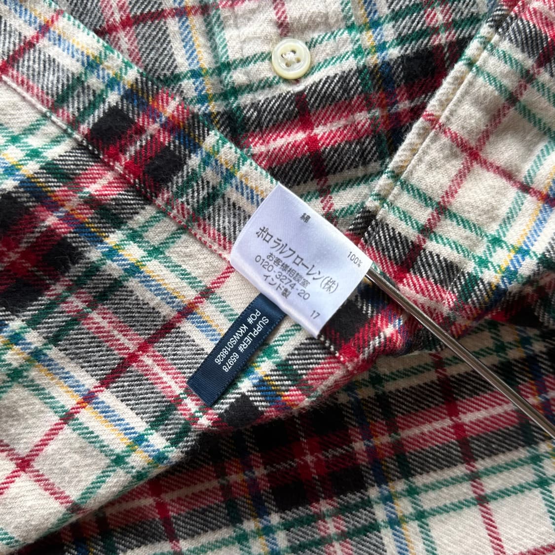 [S-M]폴로 랄프로렌 클래식핏 플란넬 셔츠 상품이미지9