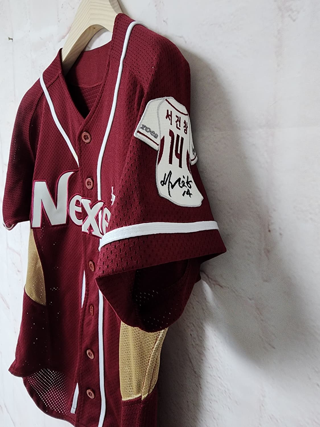 넥센 히어로즈 버건디 유니폼 상품이미지3