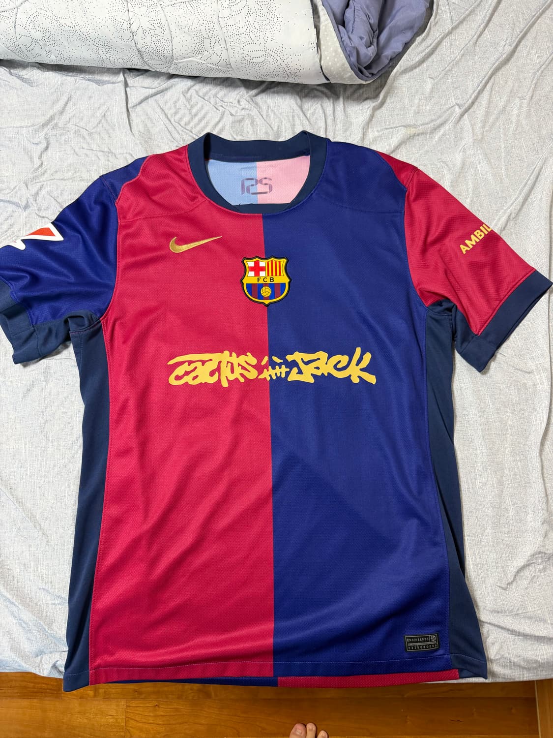 24-25 나이키 바르셀로나 홈 라민야말 19 풀패치 판매합니다 상품이미지1