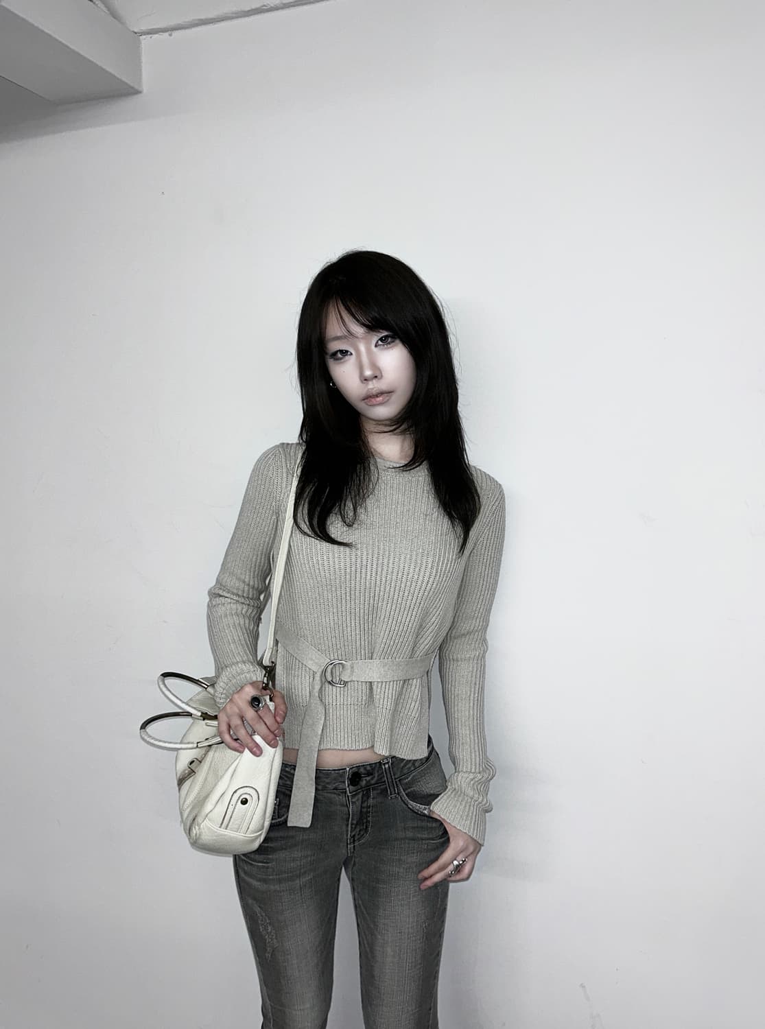 All Saints Belted Ribbed Knit Sweaters 상품이미지2