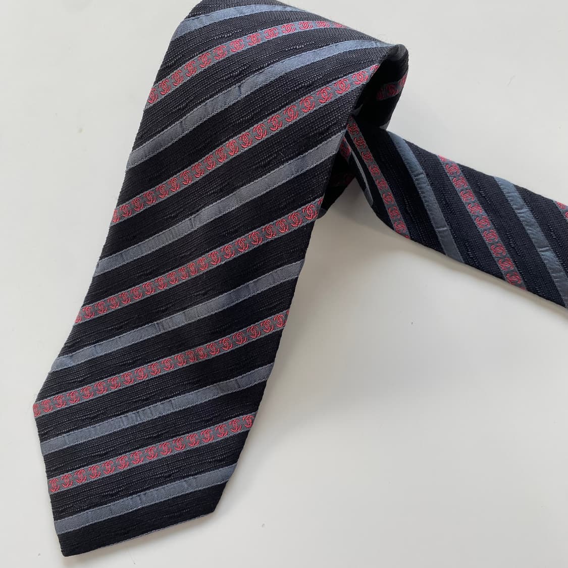 샤넬(CHANEL)모노그램 명품 정품 넥타이 상품이미지6