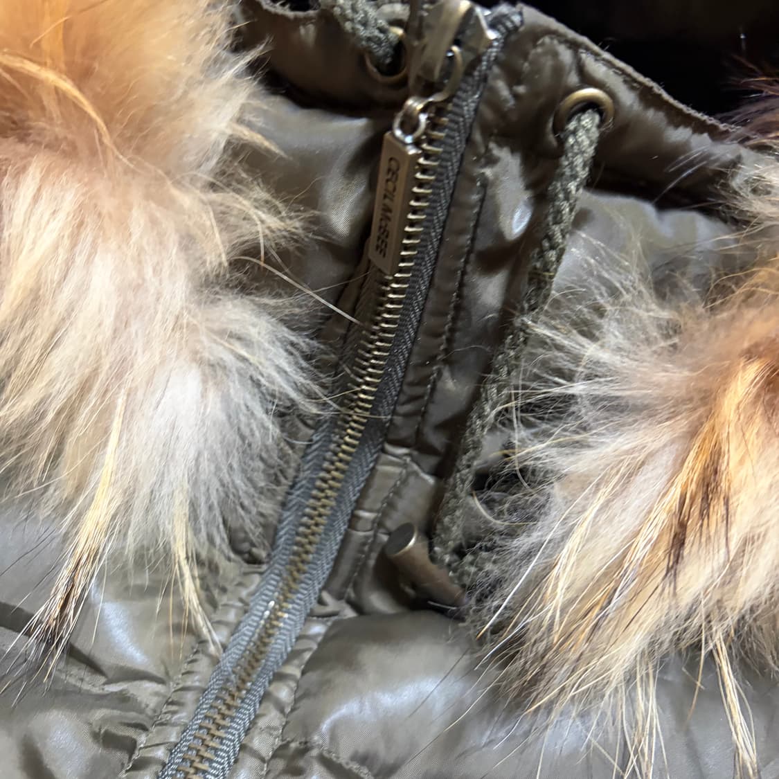 세실맥비 패딩 카키브라운 레이어룸 빈티지 패쪼 패당조끼 상품이미지3