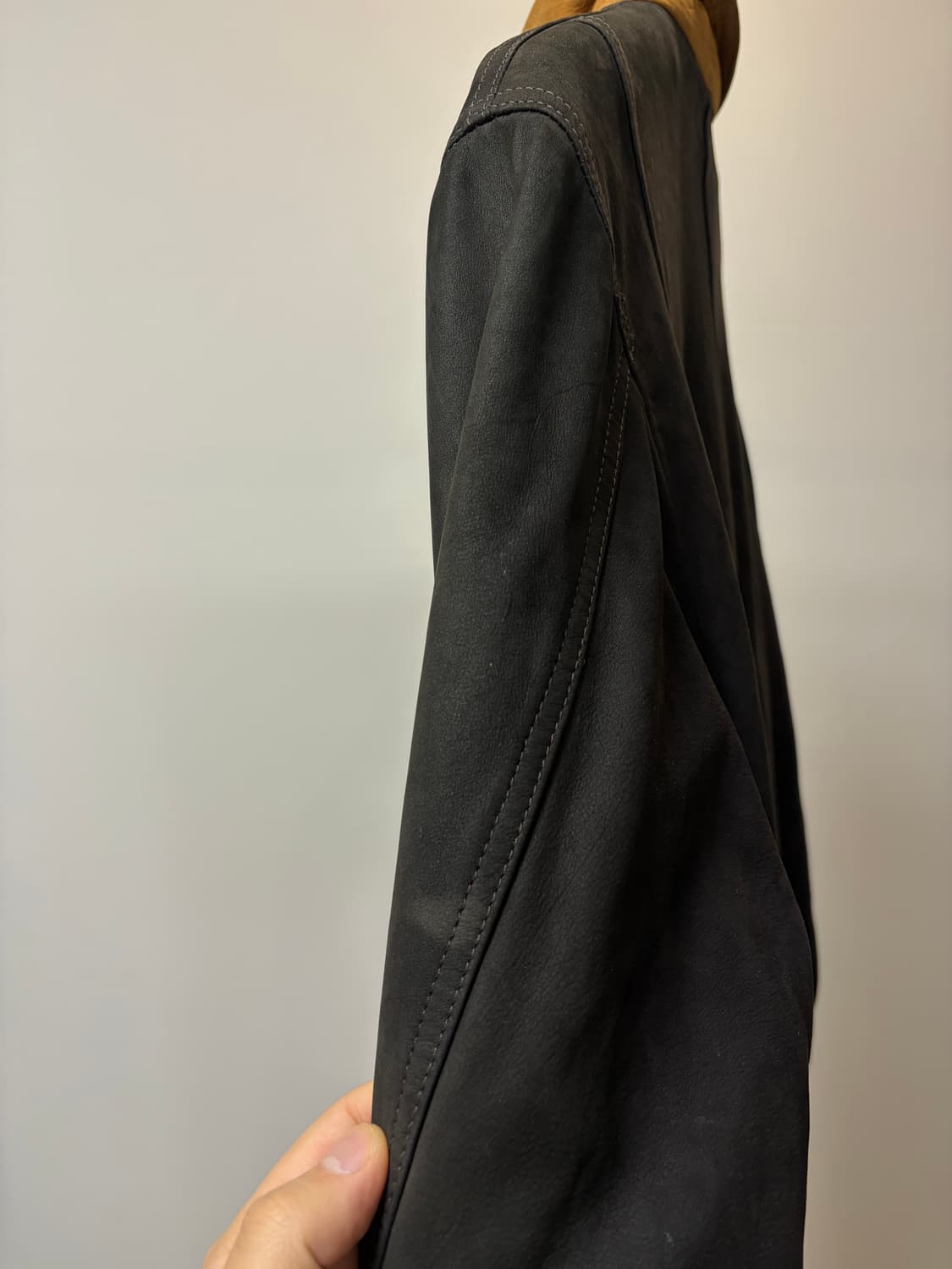 (102) 팀버랜드 다크 브라운 스웨이드 레더 코트 자켓 상품이미지9