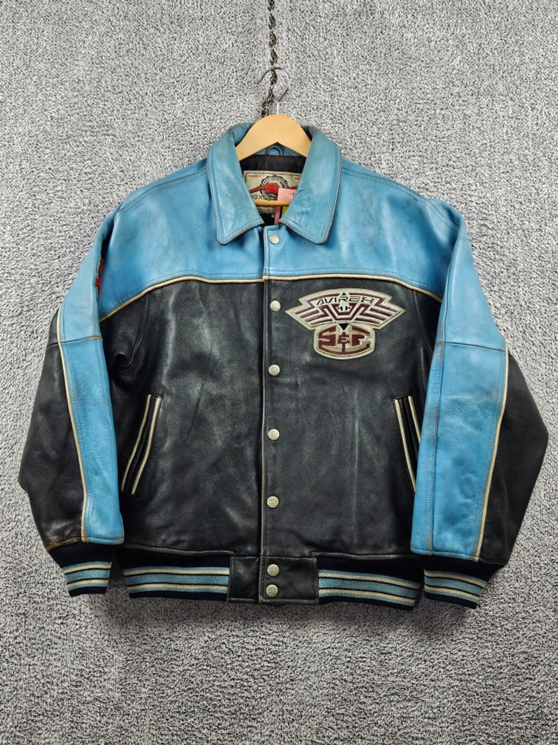 90's 아비렉스 스넉&폭스 인디언컨트리 가죽 자켓 (M) / 10976 상품이미지3
