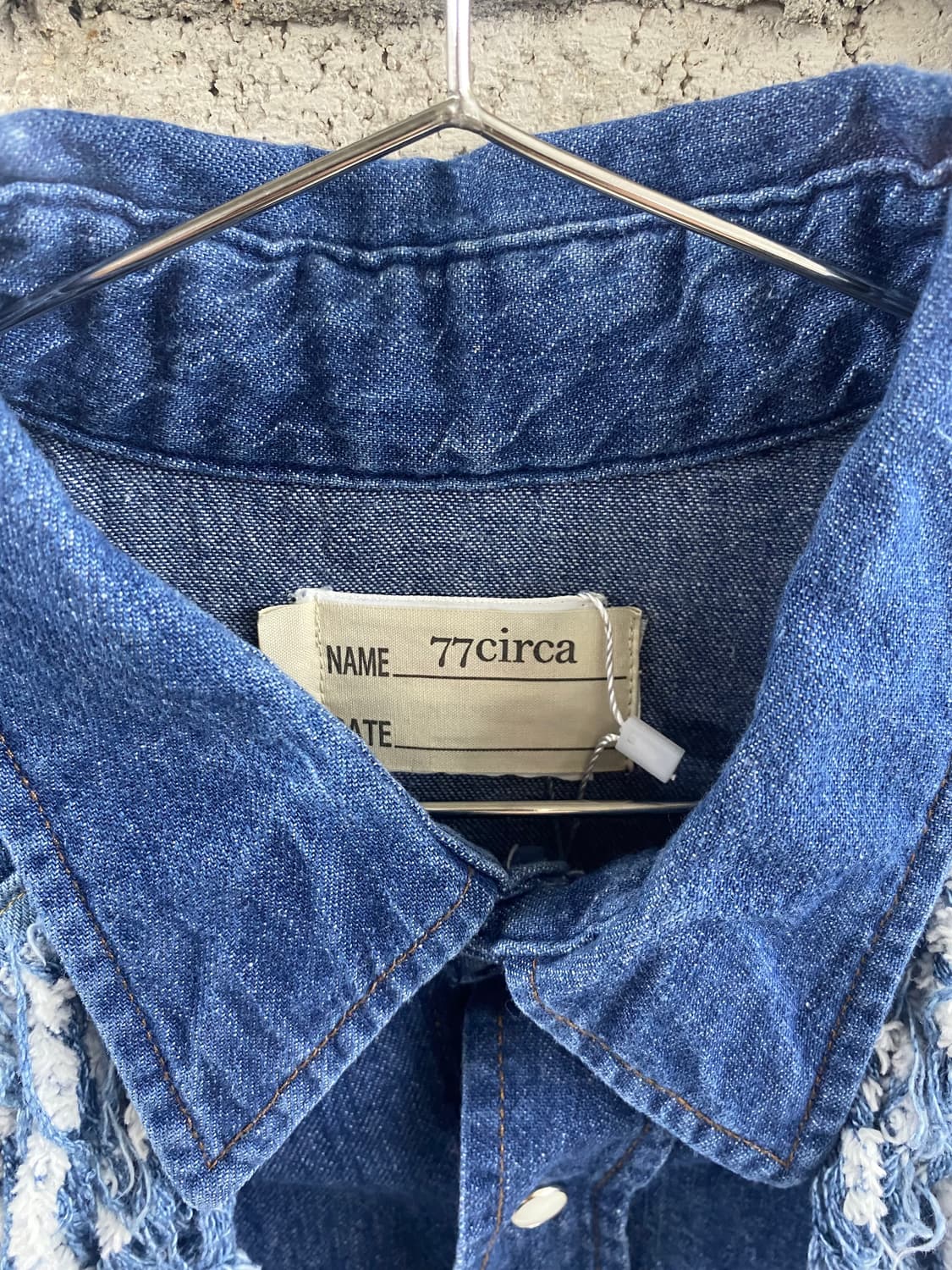 나나서카 크롭 프린지 데님 자켓 상품이미지4