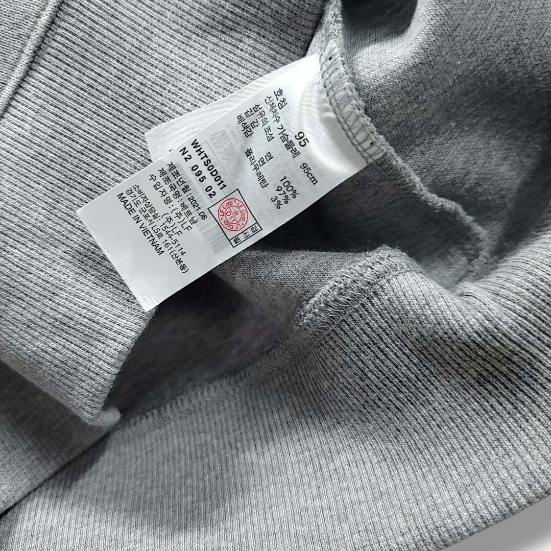 [95] 헤지스 컬러블록 스트라이프 코튼 니트 맨투맨 상품이미지9