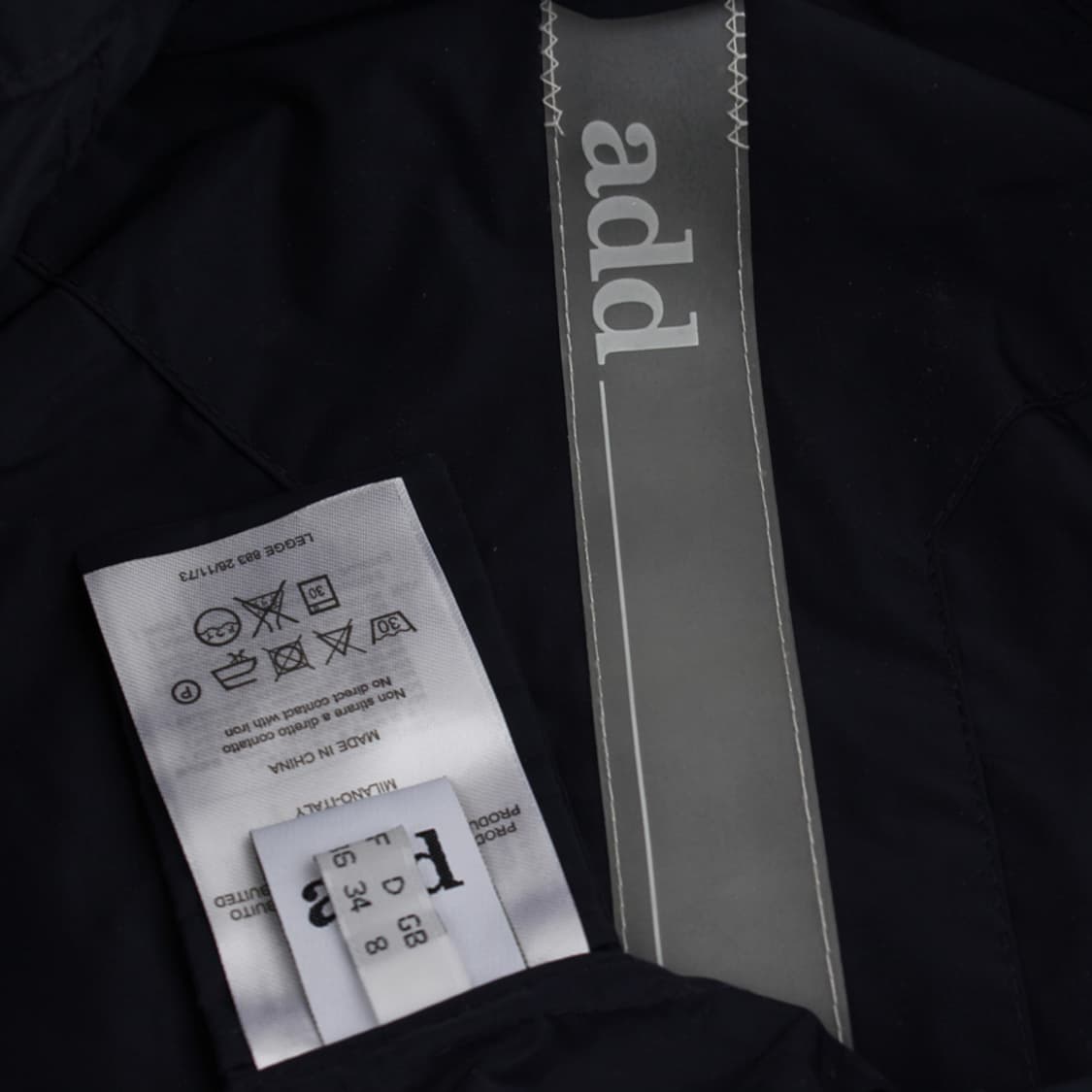 애드 네이비 더블버튼 바람막이 숏자켓(S) 상품이미지5