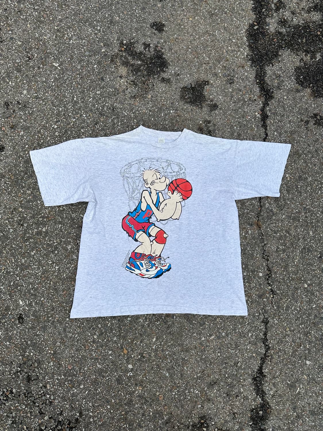 빈티지 90s 뽀빠이 반팔 티셔츠 상품이미지1