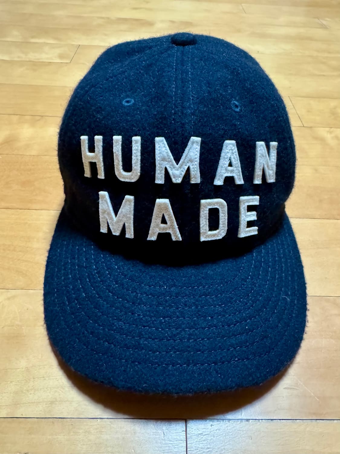 휴먼메이드 6 패널 울 캡 네이비 상품이미지1