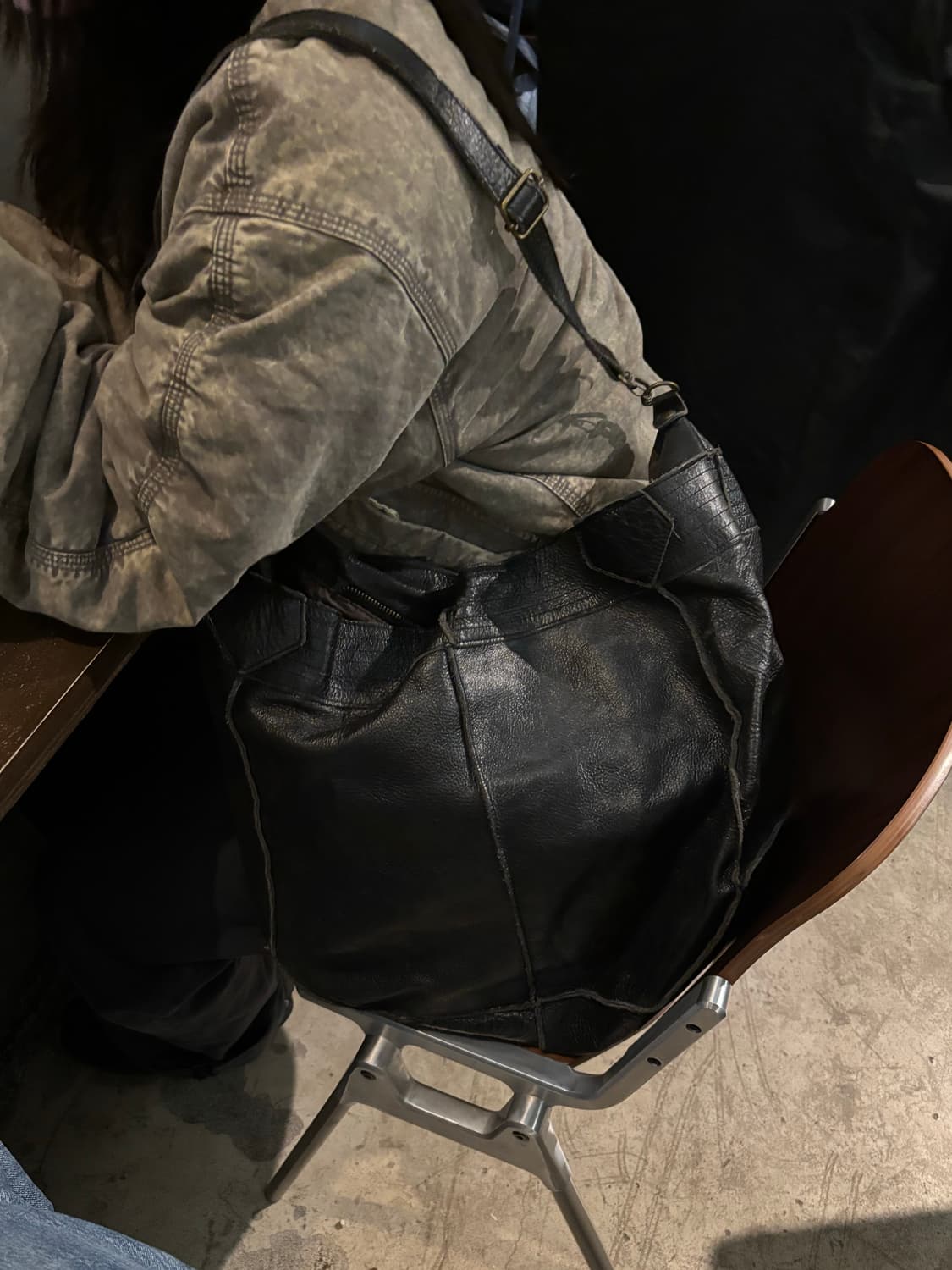 vtg cowhide big tote bag 상품이미지1