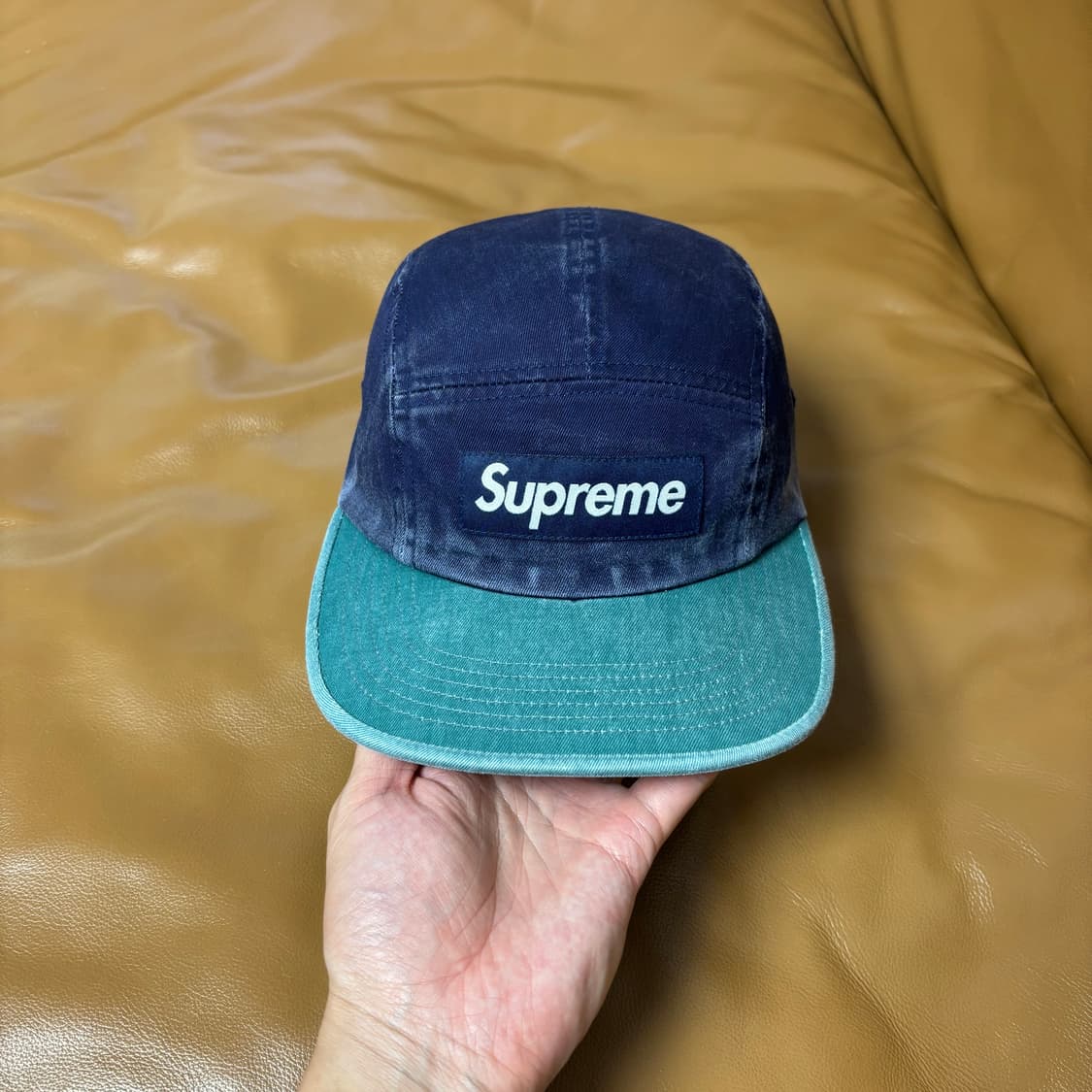 Supreme 슈프림 피그먼트 투톤 네이비 캠프캡 모자 (Navy) 상품이미지2