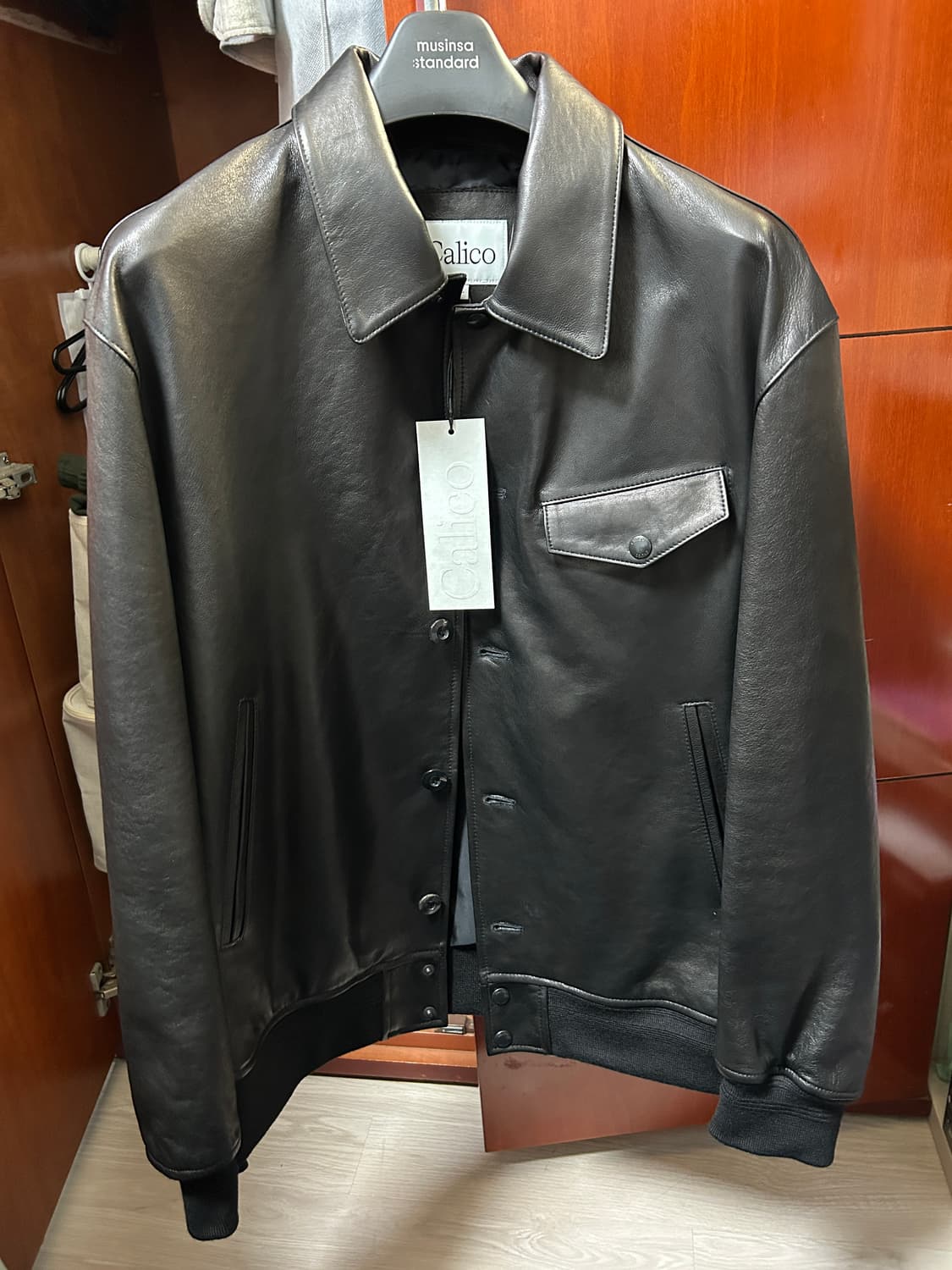 Calico 포드 블루종 레더 자켓 상품이미지1