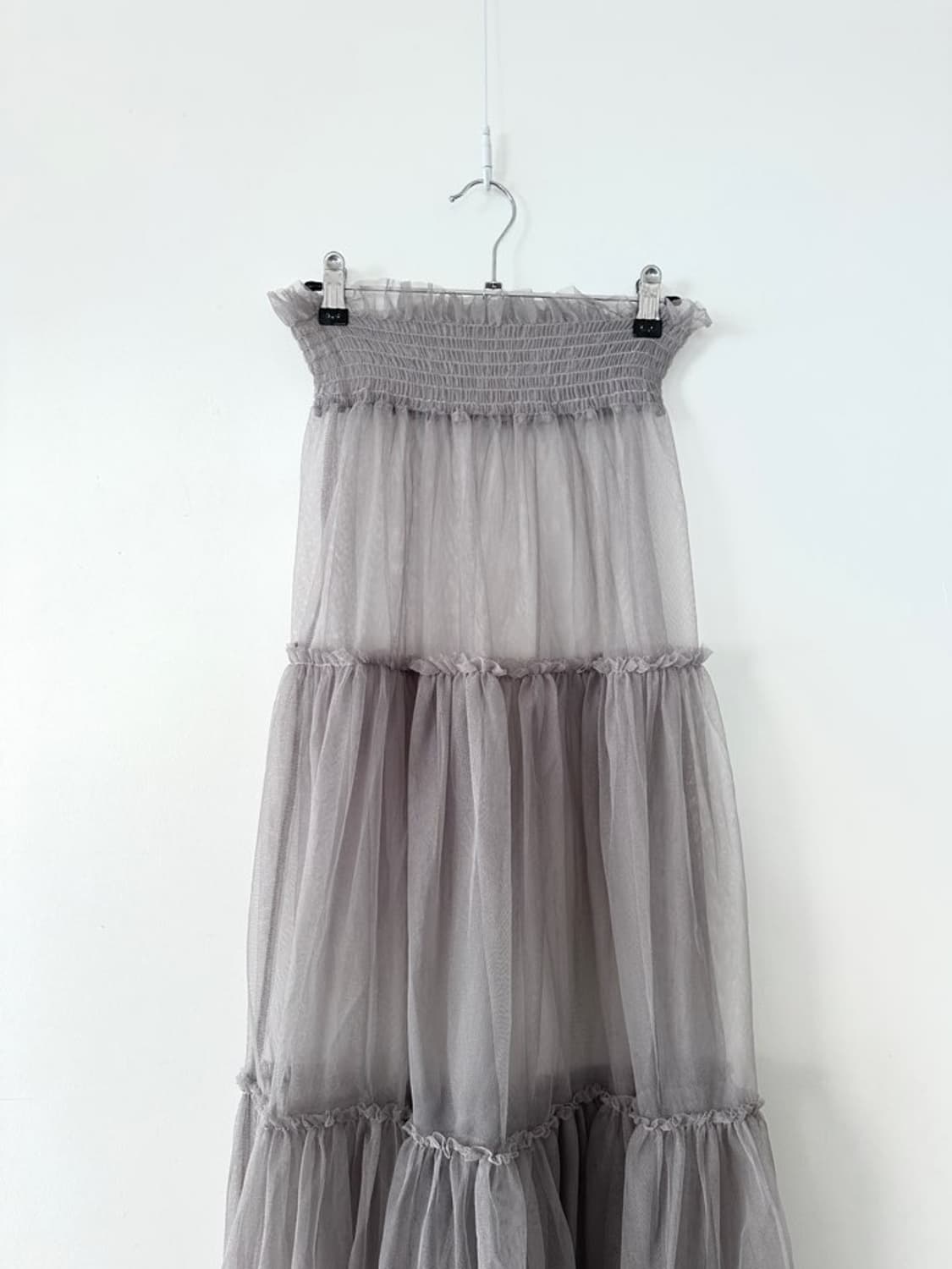 Sheer can can skirt / grey 상품이미지2