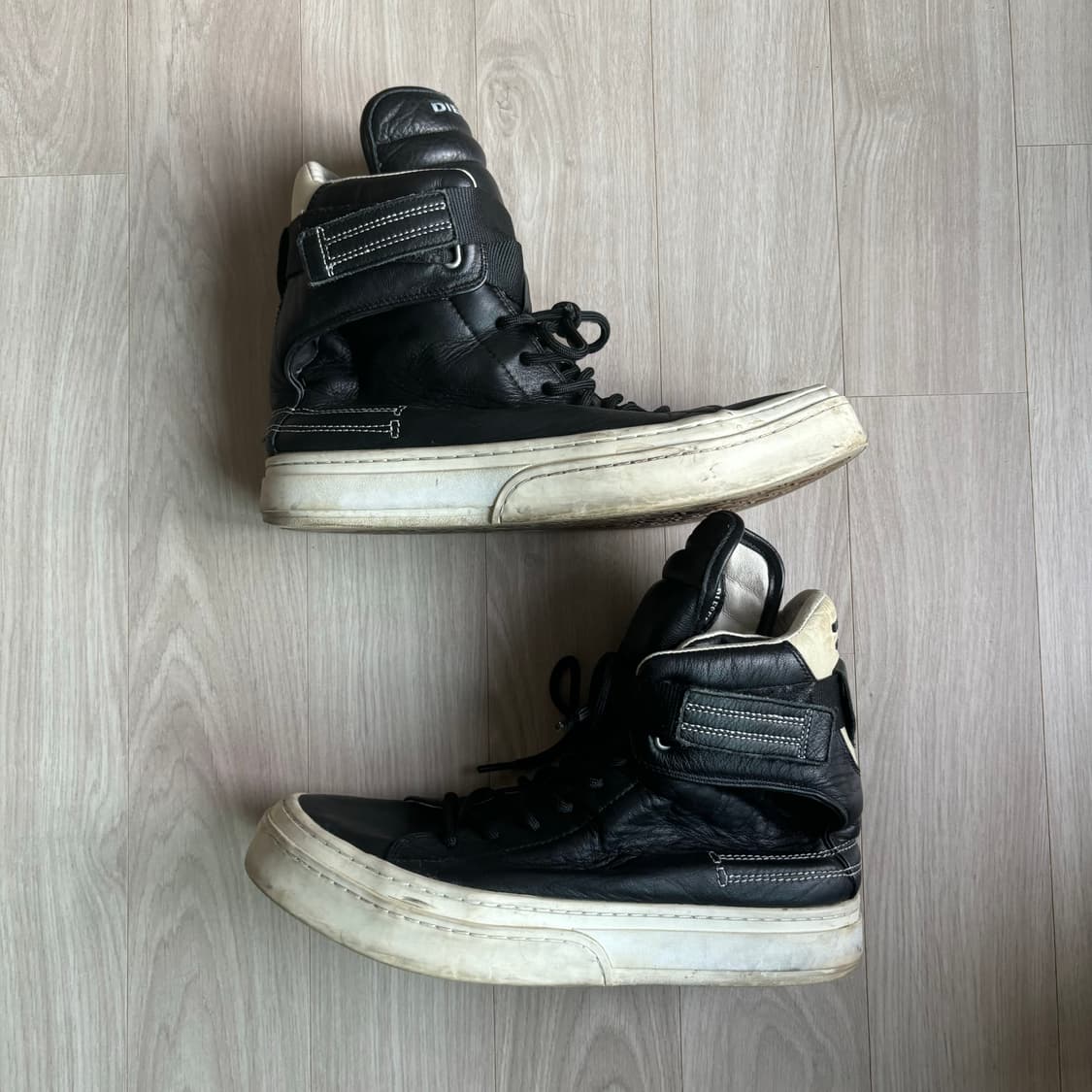 Diesel 디젤 아카이브 래더 하이탑 검정 상품이미지4