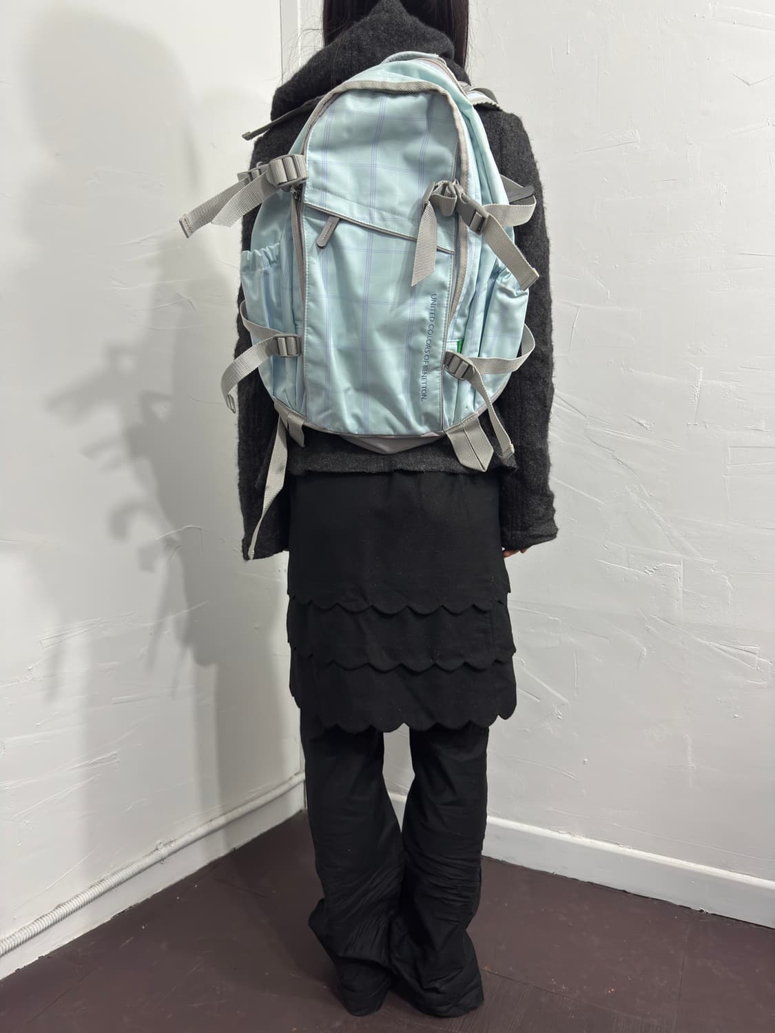 benetton check backpack 상품이미지5