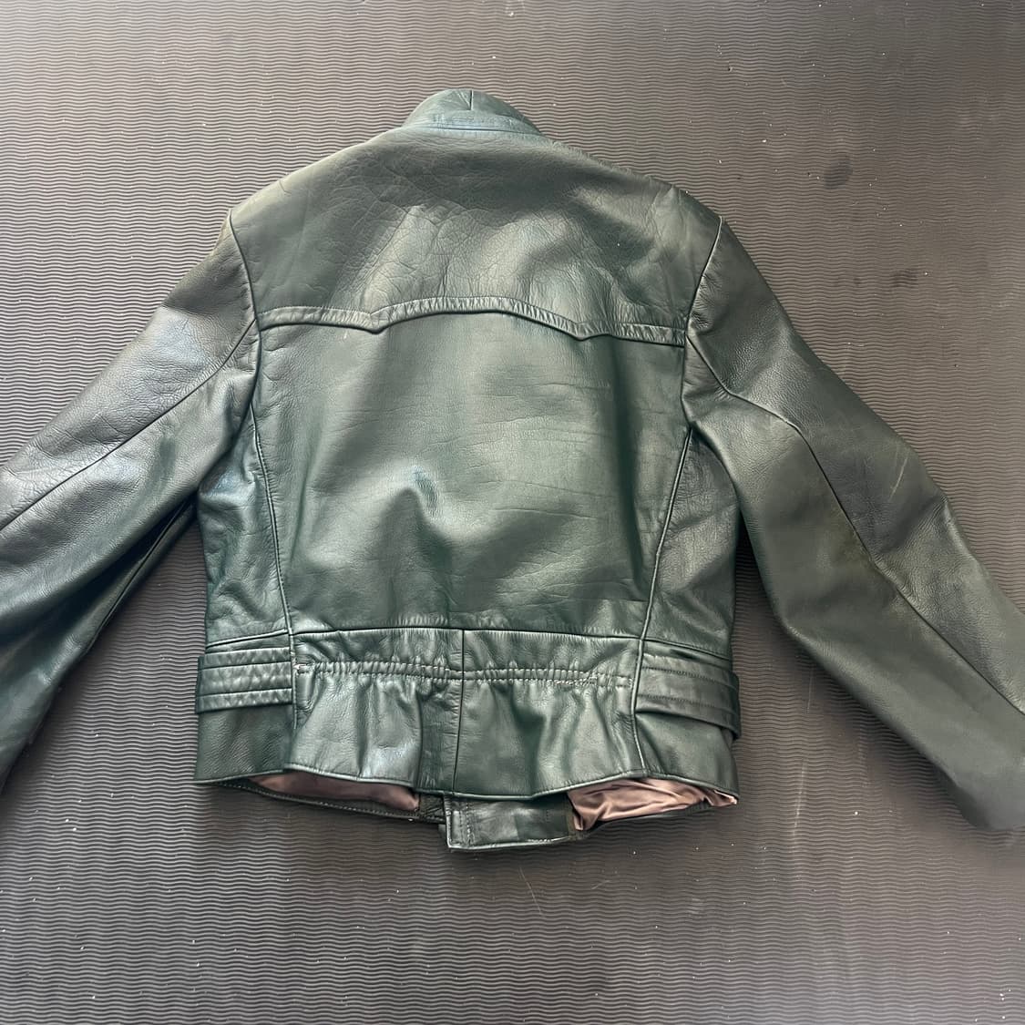 1940s 독일 홀스하이드 라이더자켓 (105) 다크그린 상품이미지3