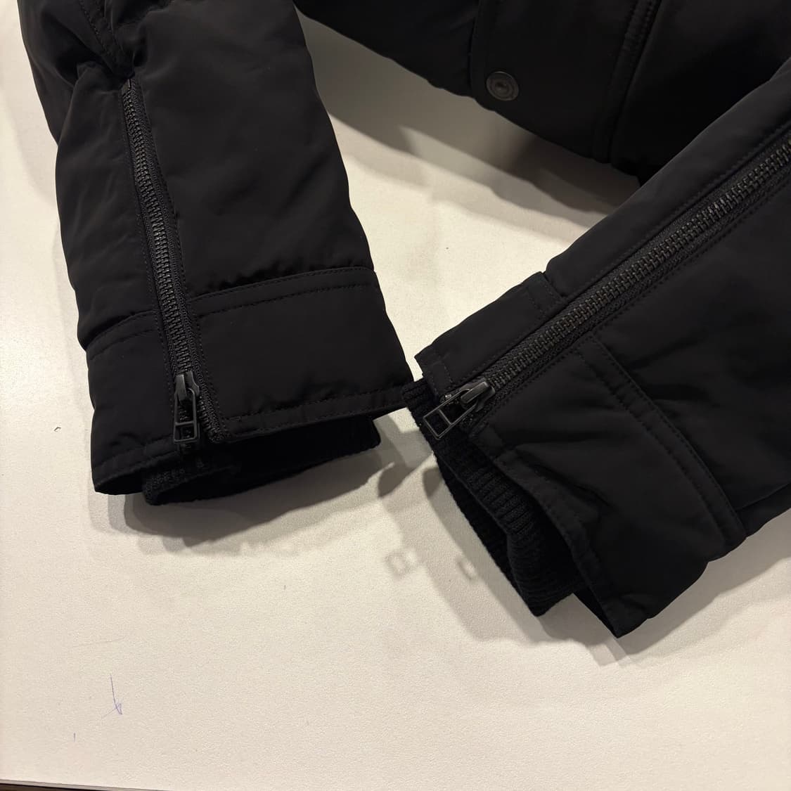[M] 무스너클 온타리오 수입택 블랙 패딩 점퍼 폭스퍼 후드 C985 상품이미지7