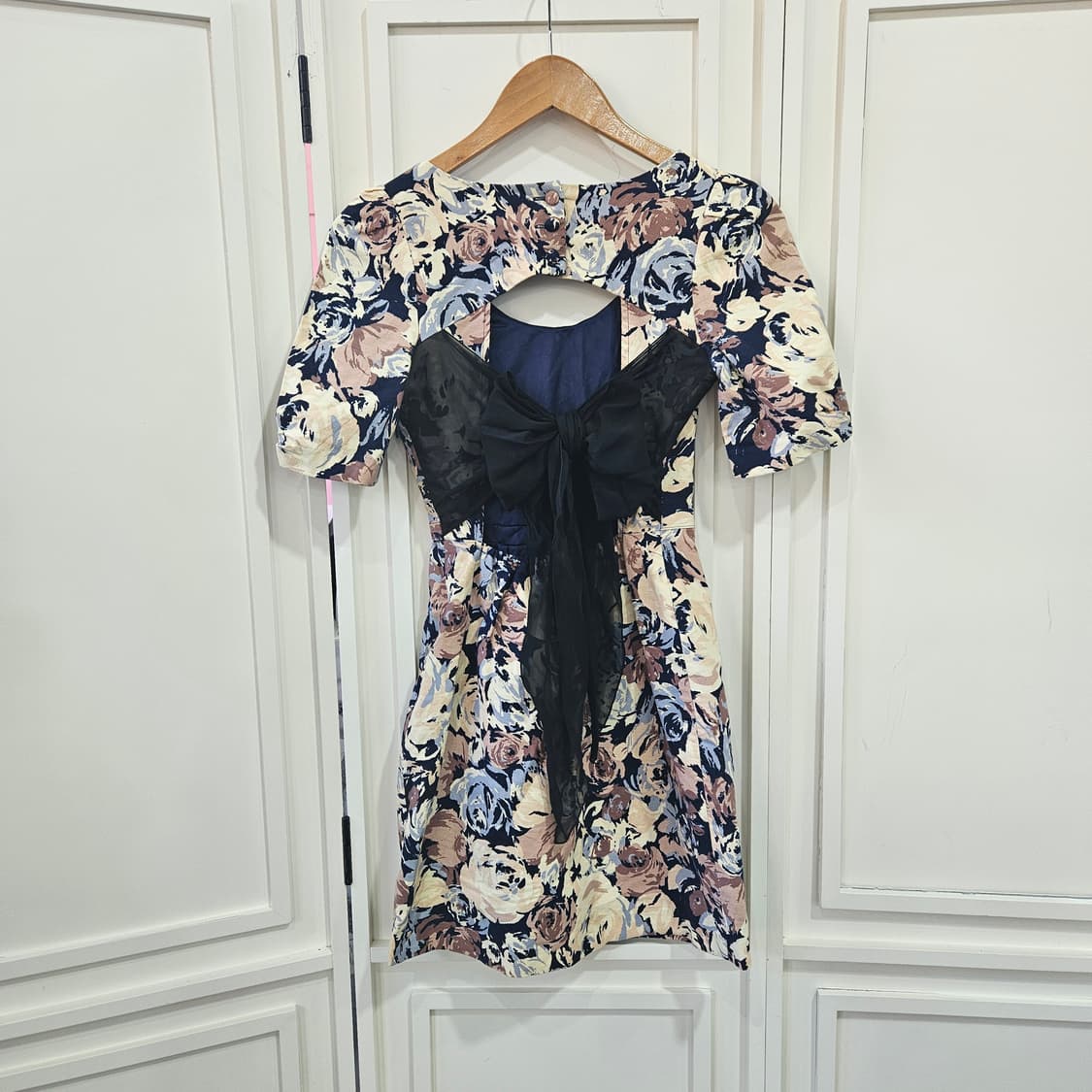 릴리브라운(Lily Brown) 플라워 자가드 리본 원피스 상품이미지4