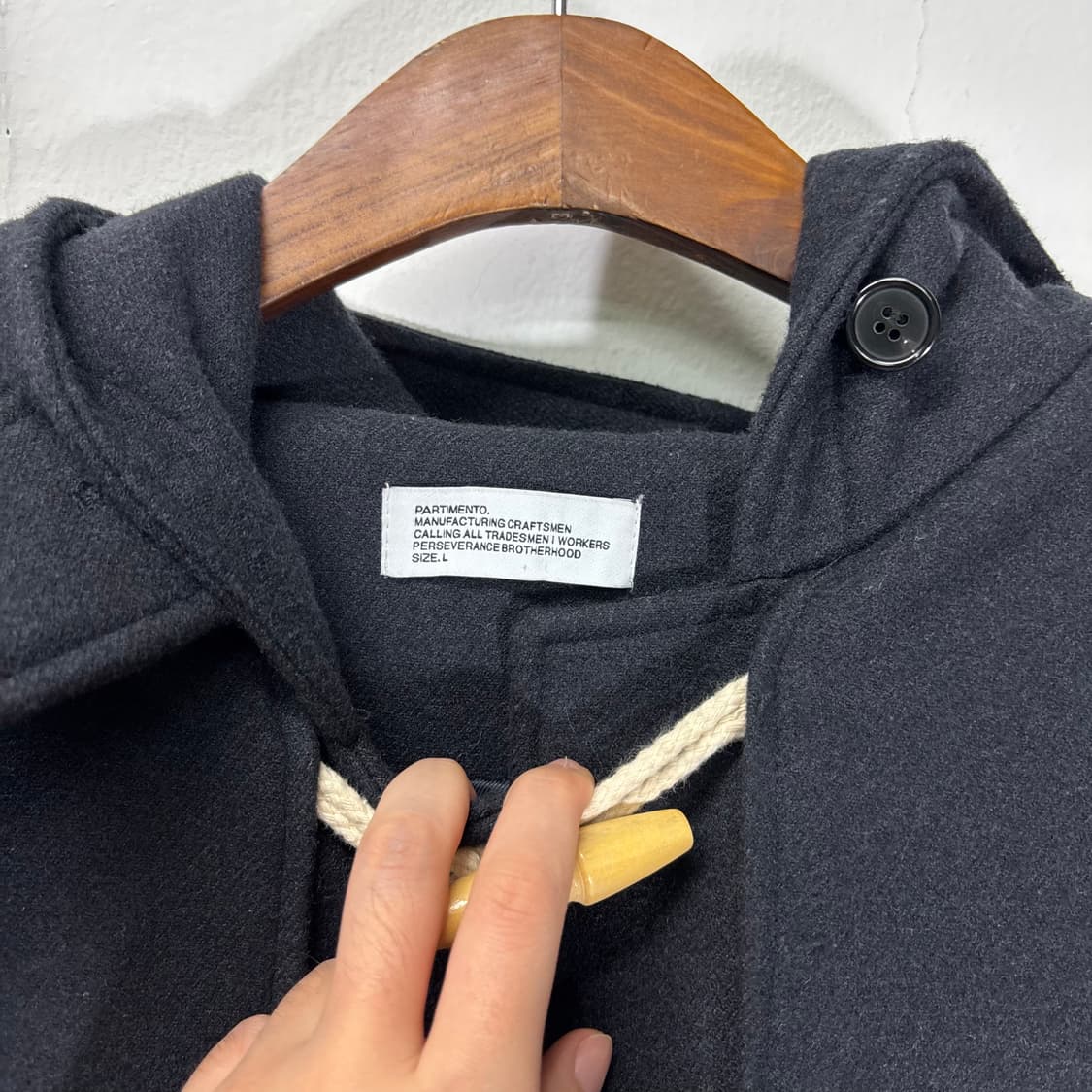 L 파르티멘토 블랙 떡볶이 더플코트 상품이미지3