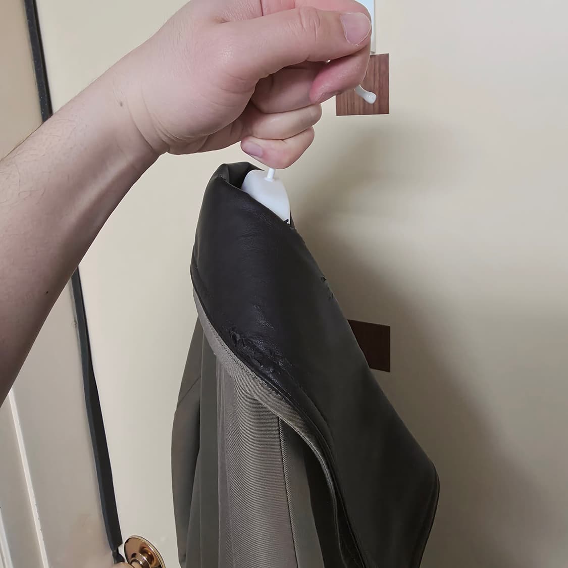 [M] 이얼즈어고 디테쳐블 카라 맥코트 베이지 상품이미지4