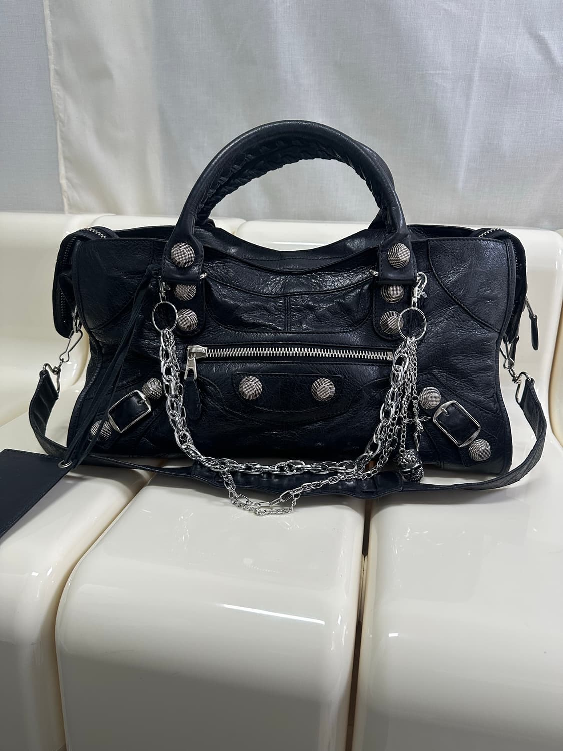 [A 정품] 발렌시아가 자이언트 시티 모터백 파트타임 상품이미지6