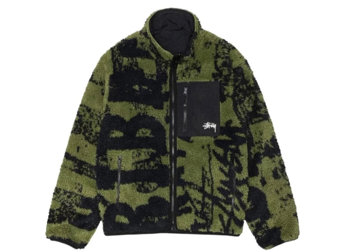 스투시 쉐르파 리버시블 자켓 그린 상품이미지1