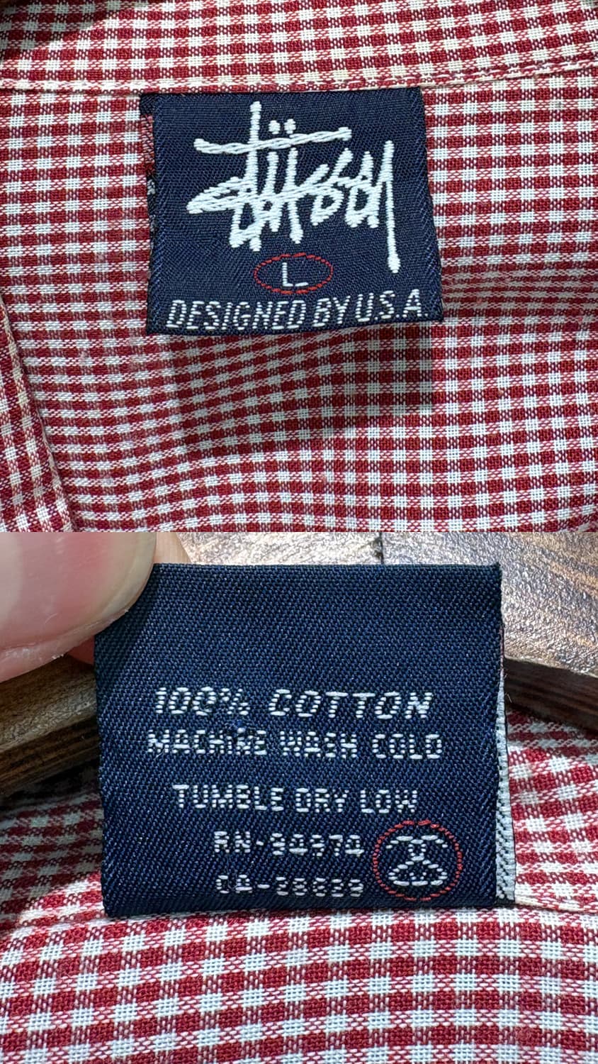 90’s 스투시 체크 셔츠 상품이미지10