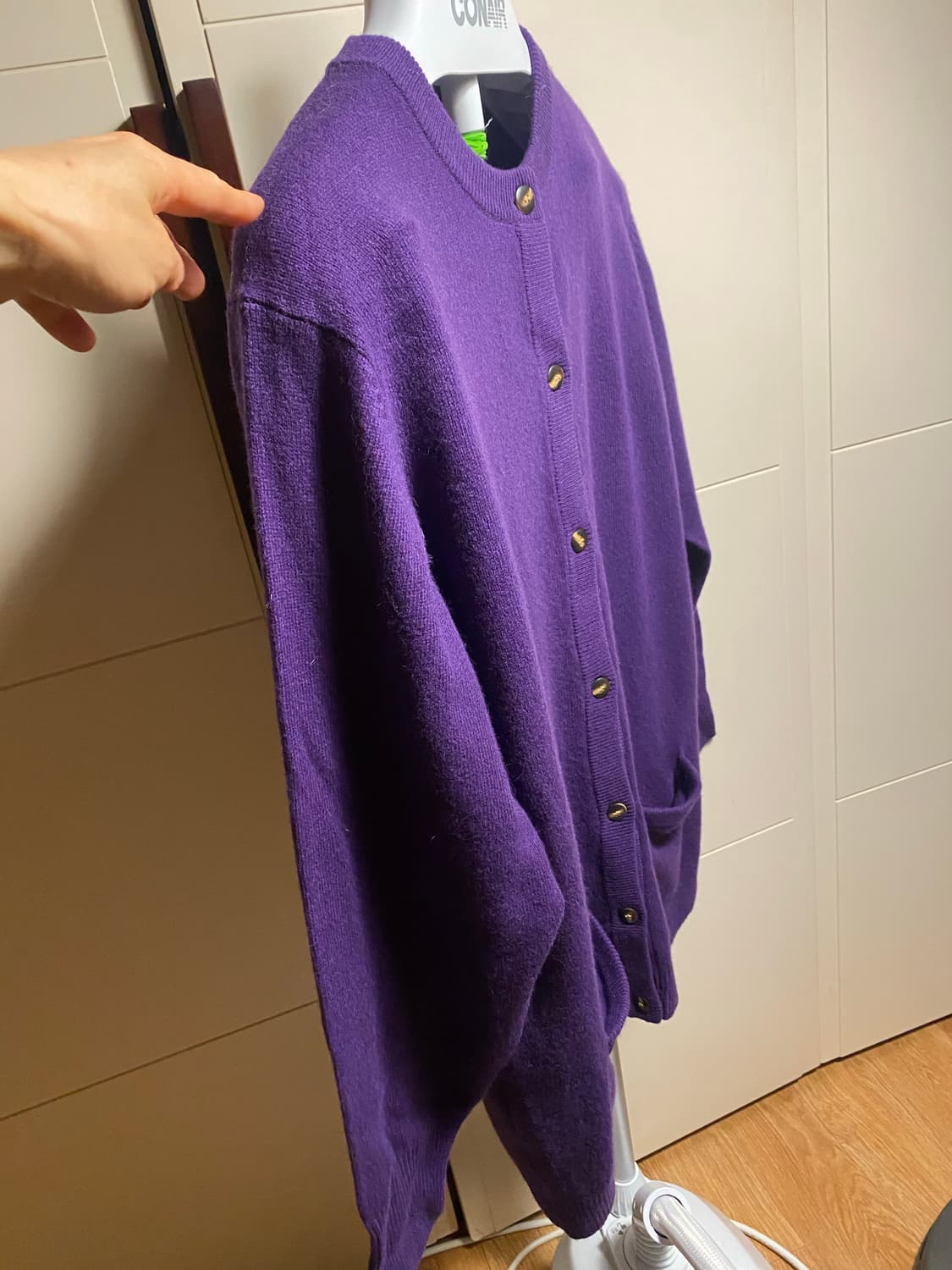 Rollina 퍼플 니트 가디건 L(새상품) 상품이미지5
