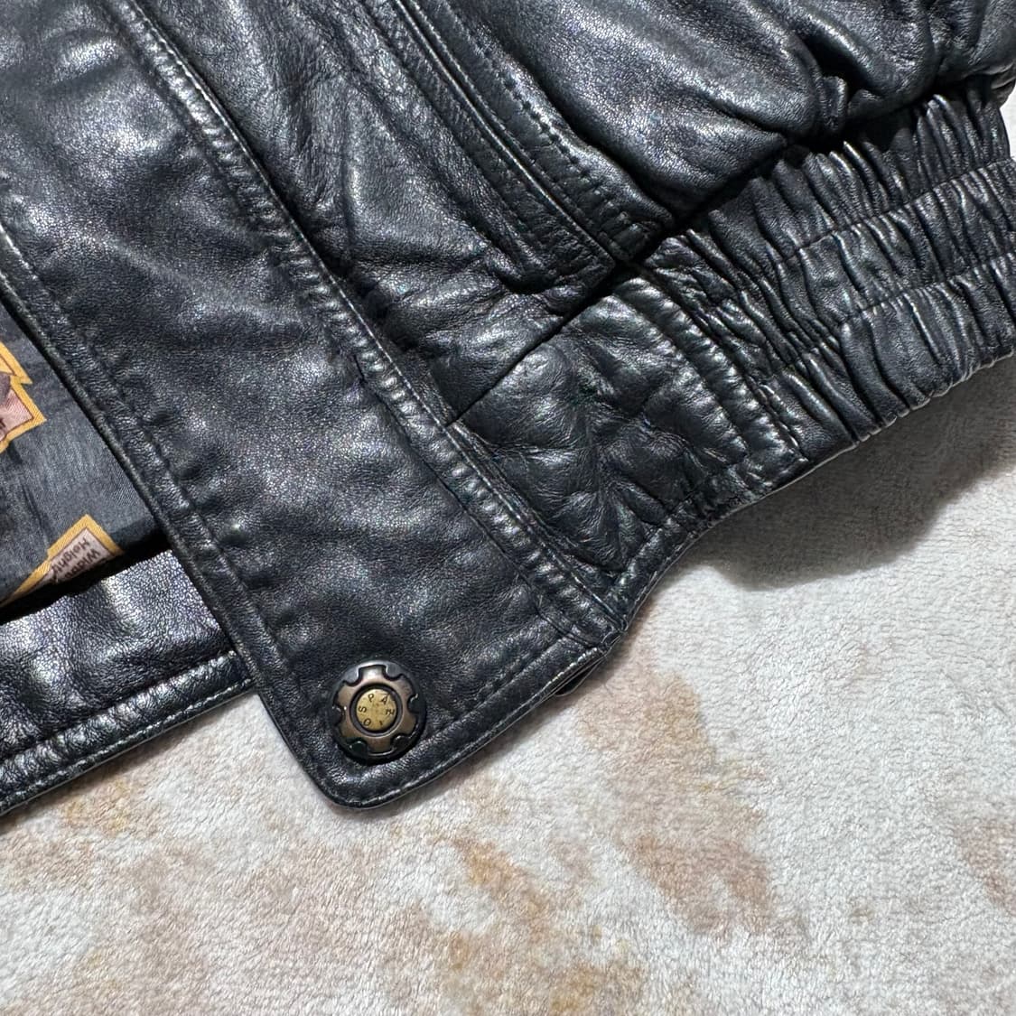 빈티지 양가죽 무스탕 레더자켓 상품이미지2