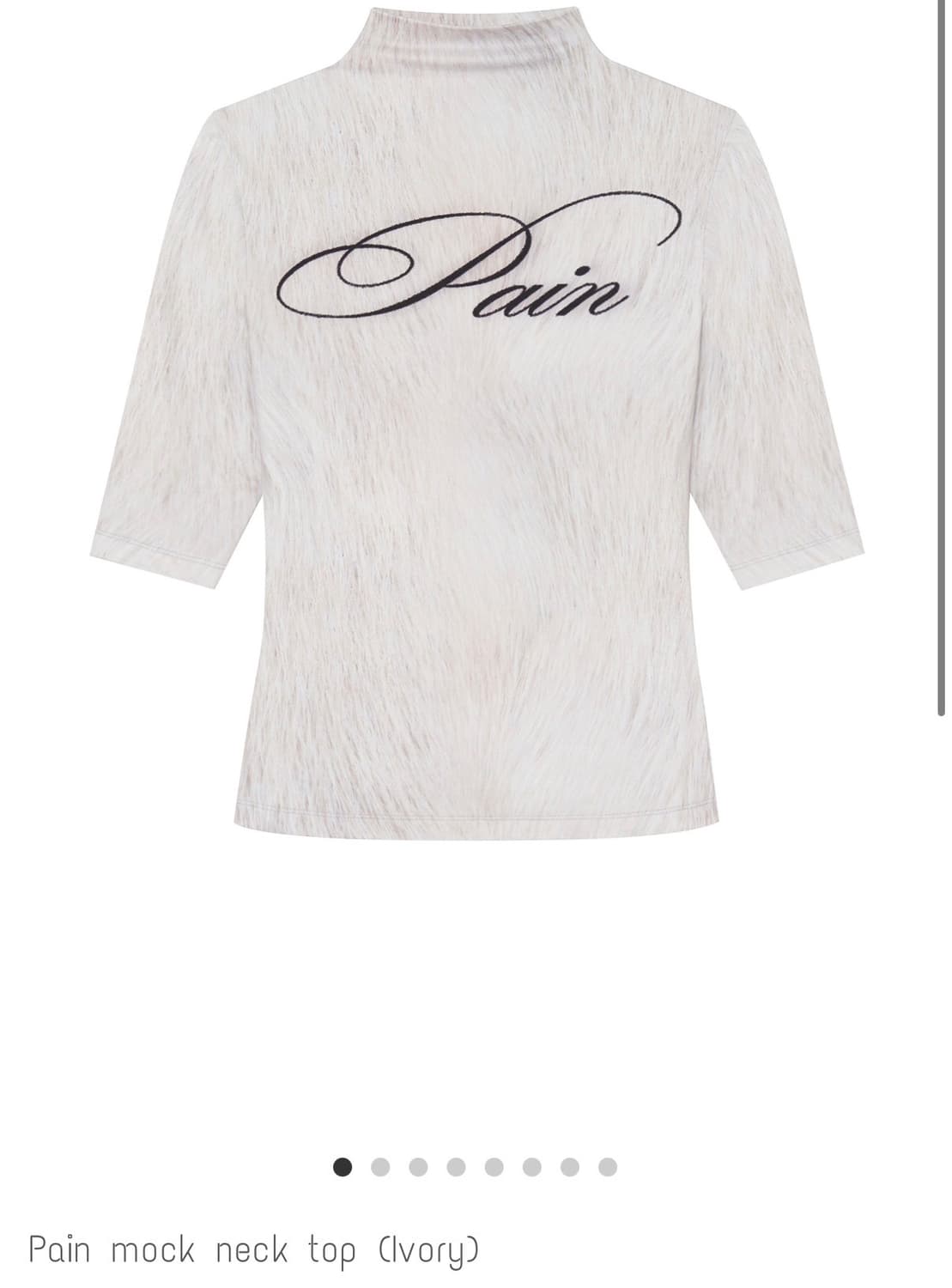 Bonnae Pain mock neck top (Ivory) 1size 상품이미지1