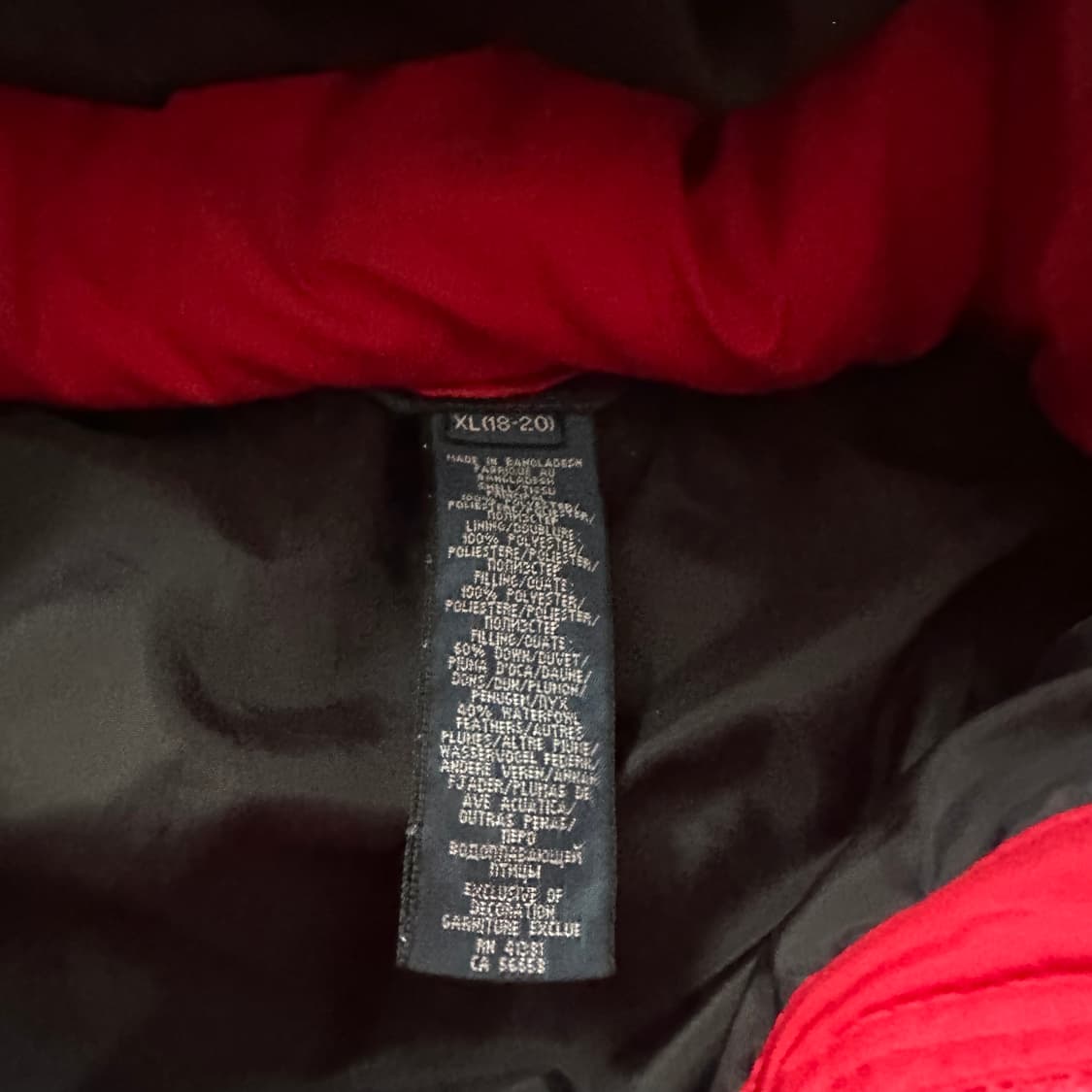 폴로 랄프로렌 레드 패딩 자켓 상품이미지4