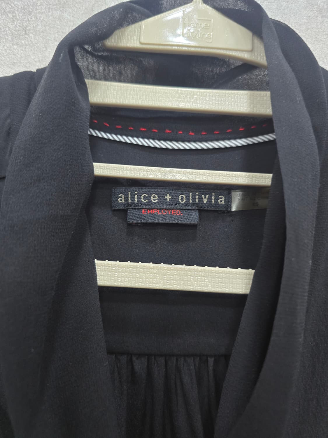 실크 블랙 스카프 블라우스/앨리스 앤 올리비아 ALICE & OLIVIA 상품이미지3