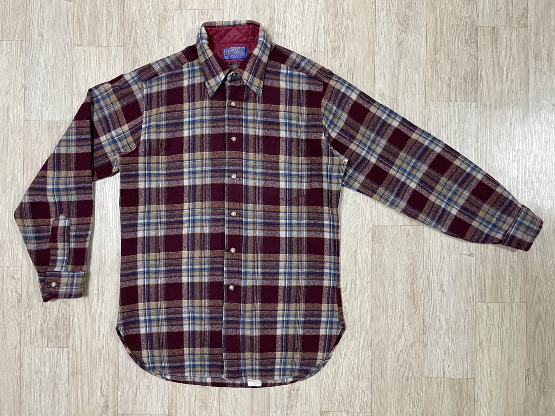 95~100) 70's 펜들턴 체크 울셔츠(미국제)RRL&LVC&폴로 상품이미지1